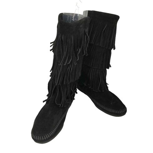 ミネトンカ Minnetonka 3-Layer Fringe Boot 三段 フリンジ ブーツ レディース 9
