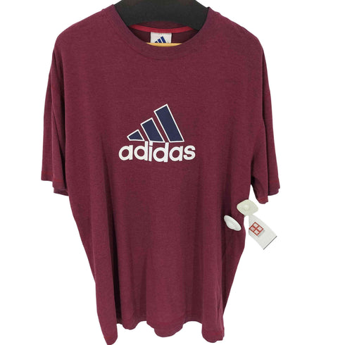 アディダス adidas 90S パフォーマンスセンターロゴTシャツ ボルドー メンズ