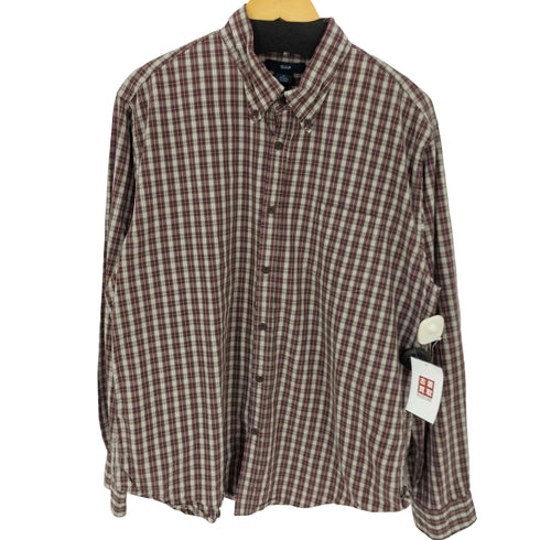 ギャップ Gap 90-2000S Old GAP オールドギャップ コットンチェックシャツ メンズ JPN:XL
