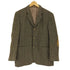 Harris Tweed ARTHUR'S BEING ヘリンボーン スウェードエルボーパッチ ツイード 3Bテーラードジャケット メンズ