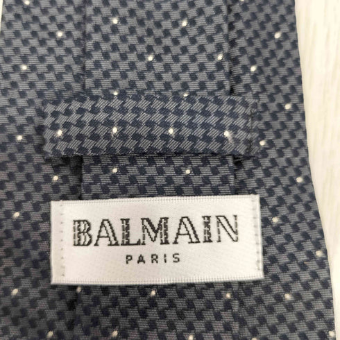 バルマン BALMAIN シルク100% ネクタイ ドット メンズ ONE SIZE