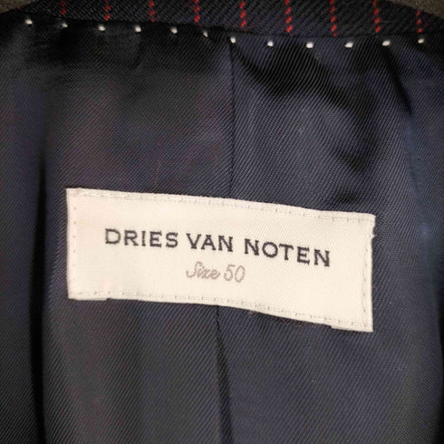 ドリスヴァンノッテン DRIES VAN NOTEN THRIE ESTAITS ストライプ 1B シングルテーラードジャケット メンズ EUR:50