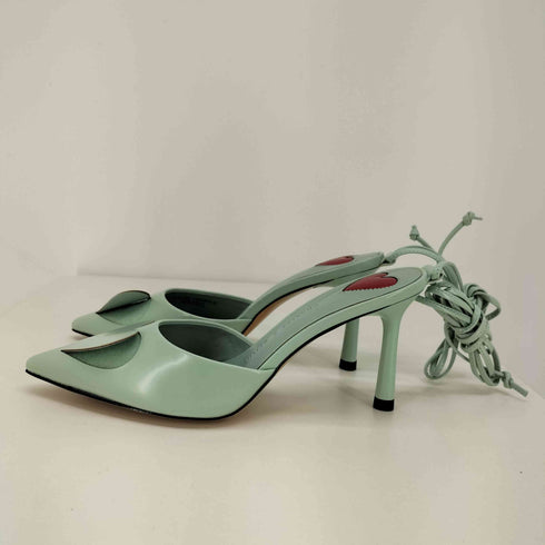 チャールズキース CHARLES & KEITH ハートカットアウト レースアップ パンプス レディース EUR:34