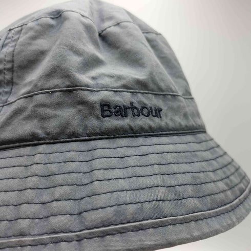 バブアー Barbour ロゴ刺繍 WAX COTTON BUCKETHAT ワックスコットンバケットハット メンズ L
