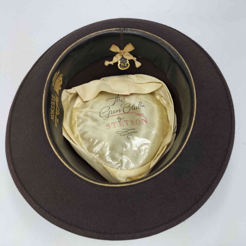 ステットソン STETSON 50S-60S ROYAL DE LUXE HJD パンチング 銃装飾 テープ フェルト ウール 中折れハット メンズ 7 1/8