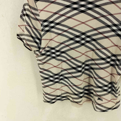 バーバリーロンドン BURBERRY LONDON ホースロゴ刺繍 ノバチェック S/S TEE レディース FREE