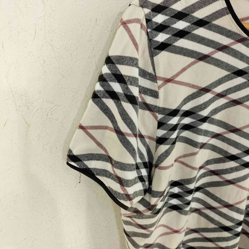 バーバリーロンドン BURBERRY LONDON ホースロゴ刺繍 ノバチェック S/S TEE レディース FREE