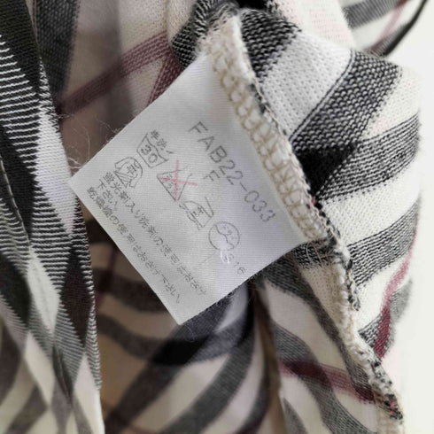 バーバリーロンドン BURBERRY LONDON ホースロゴ刺繍 ノバチェック S/S TEE レディース FREE