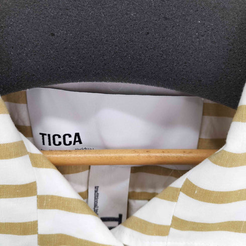 ティッカ TICCA フレンチスリーブシャツOP STRIPE レディース FREE