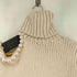 ザラ ZARA ショルダーパールタートルネックニット レディース import:S