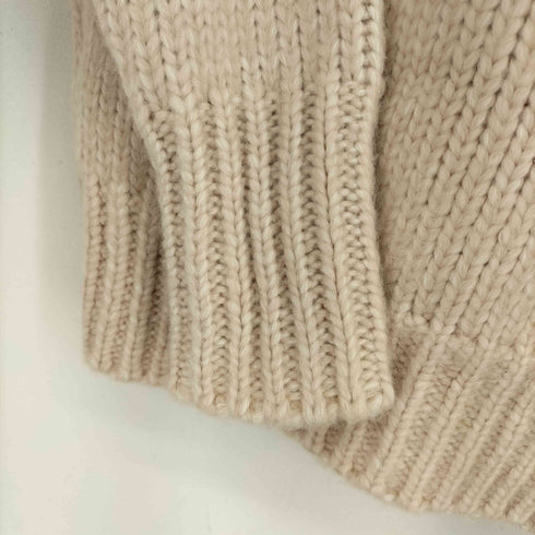 ザラ ZARA ショルダーパールタートルネックニット レディース import:S