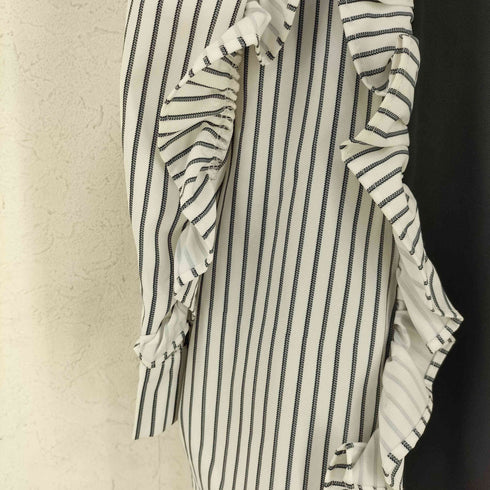 MAYC Suit jacket striped ruffles tops レディース