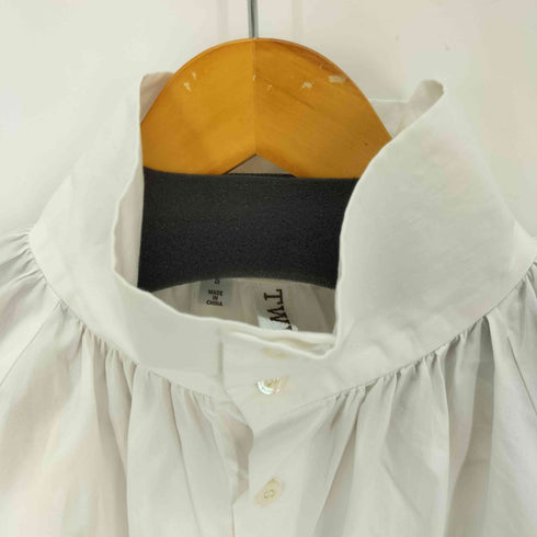 トラディショナルウェザーウェア Traditional Weatherwear TWW GLASGOW SCOTLAND ギャザーシャツブラウス レディース JPN:S