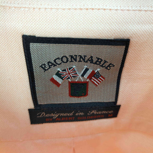 ファソナブル FACONNABLE ロゴ刺繍 ボタンダウンシャツ メンズ import:M