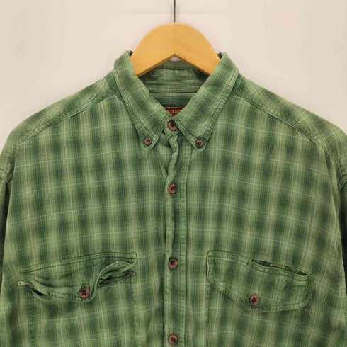 FLYSHACKER ボタンダウン 長袖チェックシャツ メンズ
