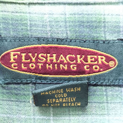 FLYSHACKER ボタンダウン 長袖チェックシャツ メンズ