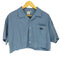 エックスガール X-girl WORLD LOGO OPEN COLLAR CROPPED SHIRT レディース JPN:M