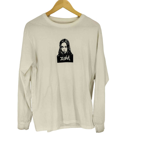 エックスガール X-girl FACE L/S TEE レディース JPN:M