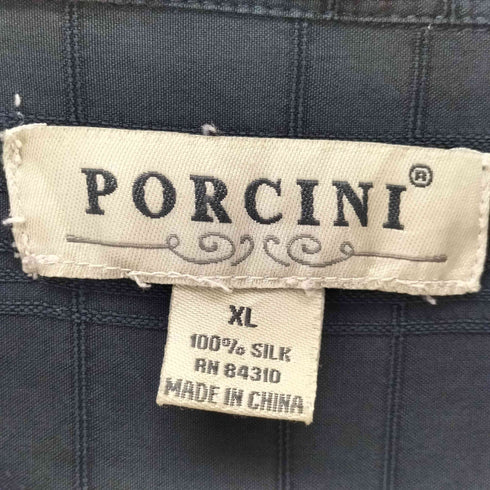 PORCINI シルクオープンカラーシャツ メンズ JPN:XL