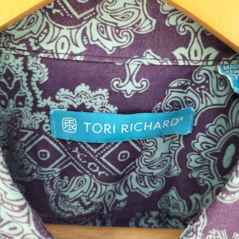トリリチャード TORI RICHARD USA製 ペイズリー柄 コットンシャツ メンズ import:L