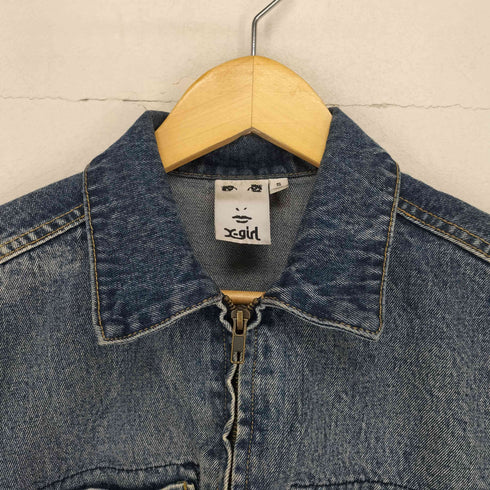 エックスガール X-girl DENIM CROPPED SHIRT レディース JPN:S