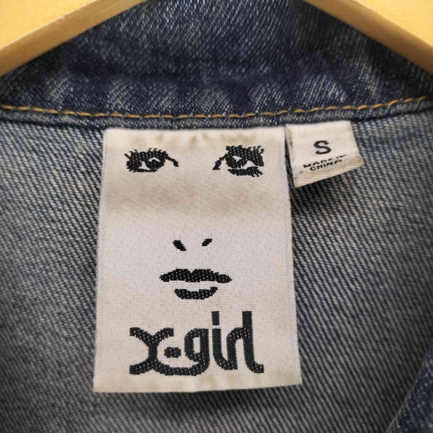 エックスガール X-girl DENIM CROPPED SHIRT レディース JPN:S
