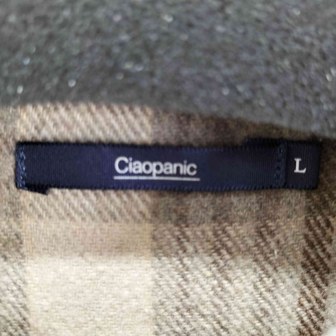 チャオパニック Ciaopanic ボックスシルエットチェックネルシャツ メンズ import:L