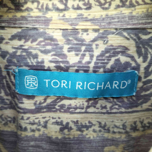 トリリチャード TORI RICHARD USA製 ペイズリー柄 コットンシャツ メンズ import:L