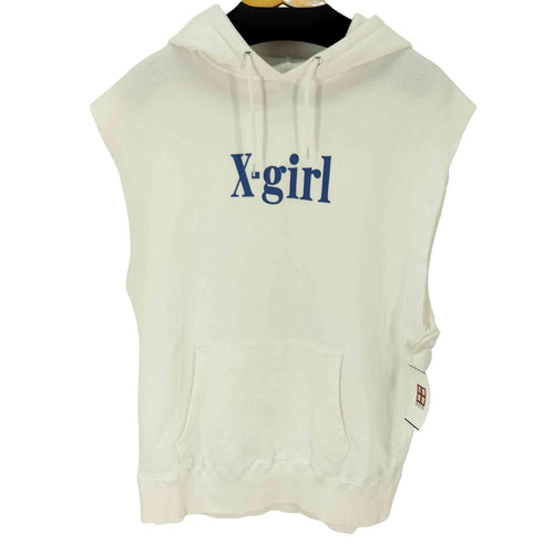 エックスガール X-girl SWEAT HOODED VEST スウェットベスト レディース JPN:M