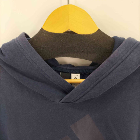 アディダス adidas ESSENTIAL LINEAR HOODIE プルオーバーパーカー フロントロゴ メンズ import:L