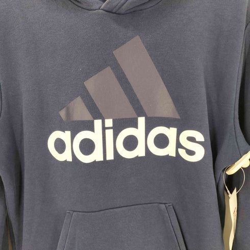 アディダス adidas ESSENTIAL LINEAR HOODIE プルオーバーパーカー フロントロゴ メンズ import:L