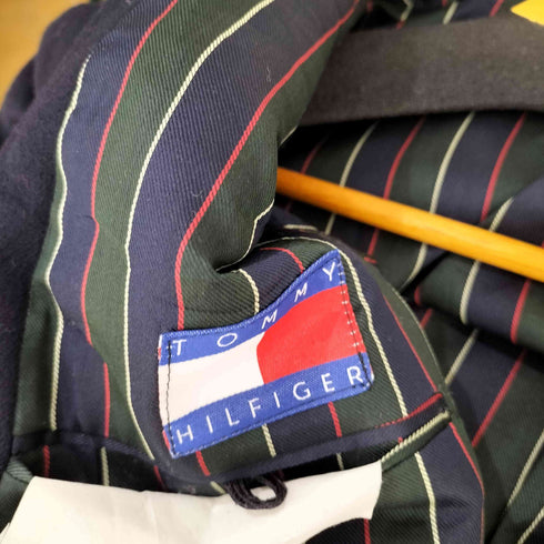 トミーヒルフィガー TOMMY HILFIGER 2B ウール 裏地ストライプ テーラードジャケット メンズ 38