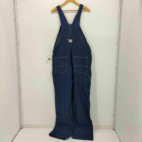 ラウンドハウス ROUND HOUSE CLASSIC BLUE DENIM BUTTON FLY BIB OVERALLS デニム オーバーオール メンズ 40×32