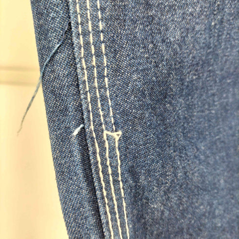 ラウンドハウス ROUND HOUSE CLASSIC BLUE DENIM BUTTON FLY BIB OVERALLS デニム オーバーオール メンズ 40×32