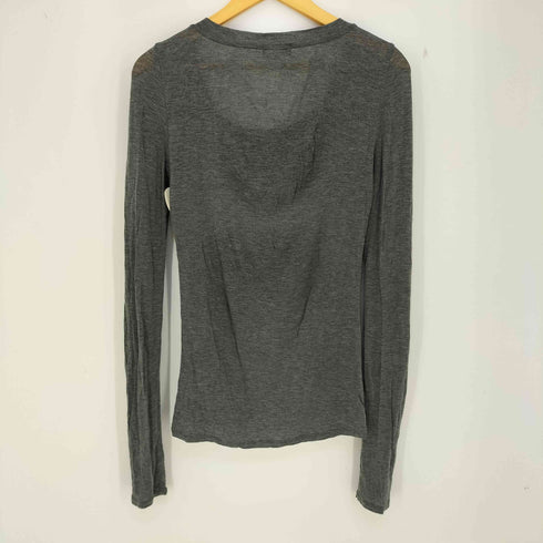バーバリーブルーレーベル BURBERRY BLUE LABEL Y2K ボートネック ラメロゴ長袖Tシャツ レディース JPN:38