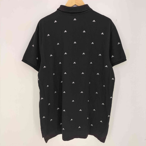 ポロバイラルフローレン Polo by RALPH LAUREN 90-00s CUSTOM FIT ドクロ総柄 ポロシャツ メンズ import:XL