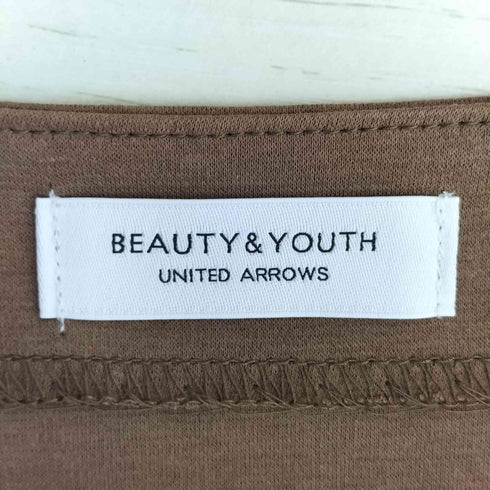 ビューティーアンドユースユナイテッドアローズ BEAUTY & YOUTH UNITED ARROWS ポンチウエストリボン9分袖プルオーバー レディース