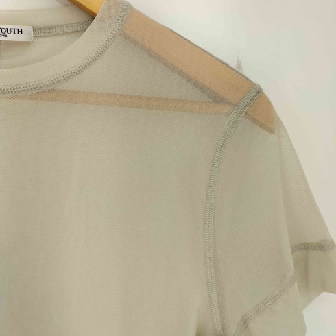 ビューティーアンドユースユナイテッドアローズ BEAUTY & YOUTH UNITED ARROWS ポリエステルチュール ショートスリーブ Tシャツ レディース FREE