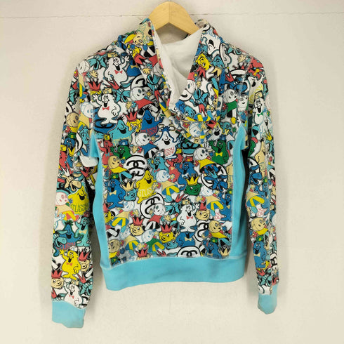 ステューシー Stussy STUSSY GIRLS 総柄キャラクターデザインジップパーカー レディース JPN:M