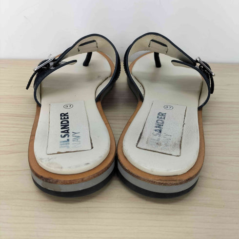 ジルサンダーネイビー JIL SANDER NAVY ベルトデザイン トングサンダル レディース EUR:37