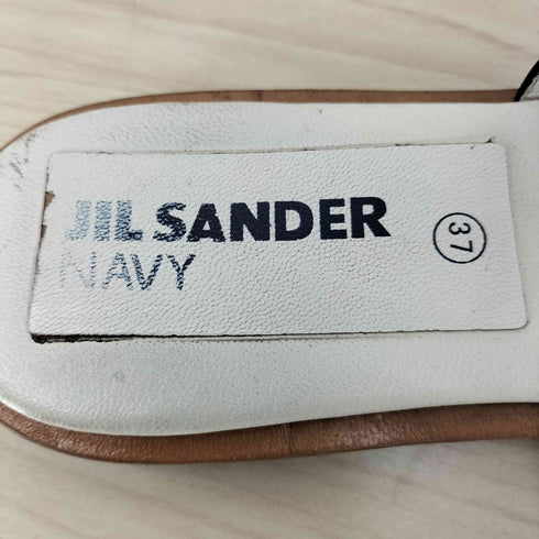 ジルサンダーネイビー JIL SANDER NAVY ベルトデザイン トングサンダル レディース EUR:37