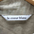 ルクールブラン le.coeur blanc コットン麻ロングシャツワンピース レディース JPN:38