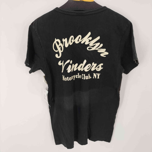 ショット Schott 90S USA製 両面プリントS/S TEE ちびT フェード シングルステッチ メンズ JPN:M