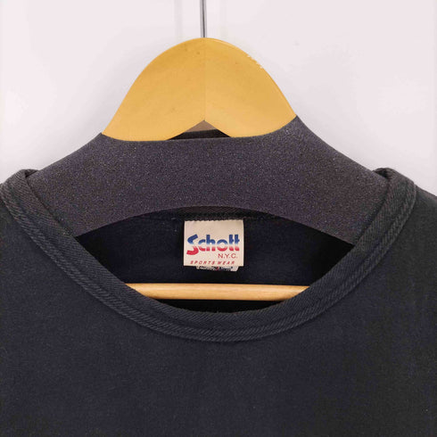 ショット Schott 90S USA製 両面プリントS/S TEE ちびT フェード シングルステッチ メンズ JPN:M