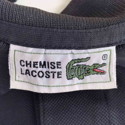 シュミーズラコステ CHEMISE LACOSTE 00s ロゴ刺繍 長袖ポロシャツ メンズ