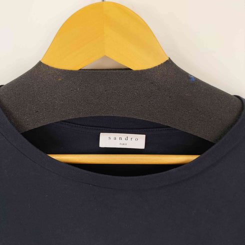サンドロパリ sandro PARIS ラインストーンロゴカットソー レディース