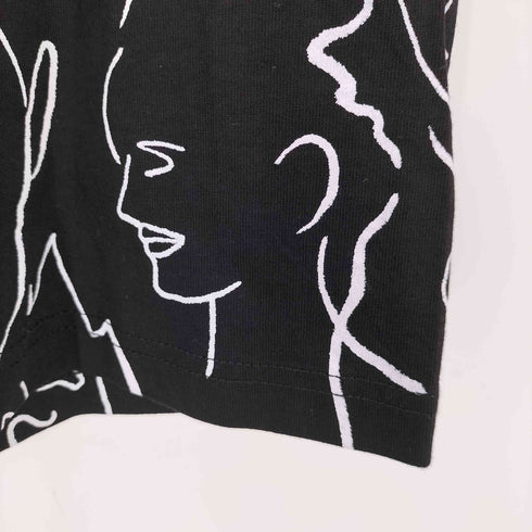 ビューティーアンドユースユナイテッドアローズ BEAUTY & YOUTH UNITED ARROWS idilliaco ハンドライティングフェイスTシャツ レディース FREE