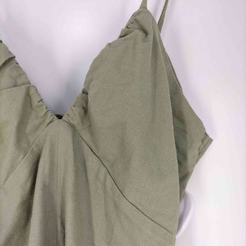 ザラ ZARA リネンレーヨン キャミワンピース レディース import:S