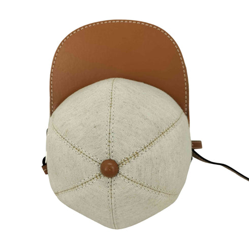 ジェイダブリューアンダーソン JW ANDERSON MIDI CAP BAG NATURAL/PECAN キャンバス ミニ キャップ レザークロスボディバッグ レディース ONE SIZE