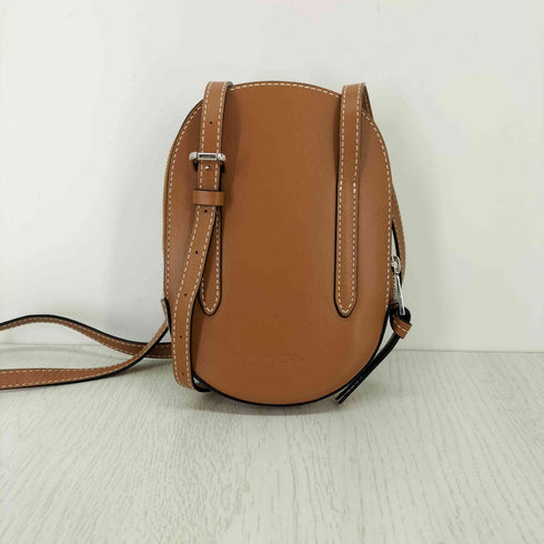 ジェイダブリューアンダーソン JW ANDERSON MIDI CAP BAG NATURAL/PECAN キャンバス ミニ キャップ レザークロスボディバッグ レディース ONE SIZE
